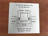 שלט אלומניום מפה סינופטית 40-40 ס